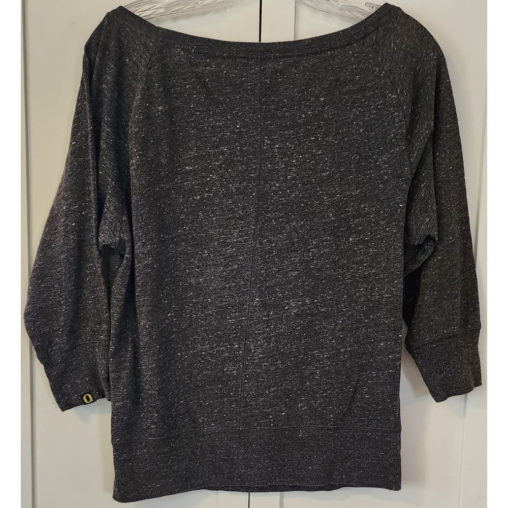 Nike Oregon Ducks Women's 3/4 sleeve heathered Shirt Size Small - Picture 2 of 3